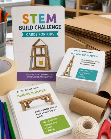 Ignite STEM Challenge Cards — Build & Design Missions kids printable cover