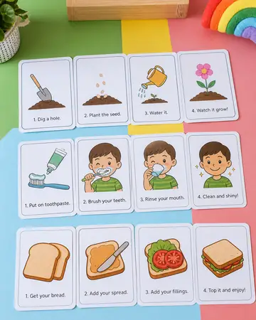 Sequence Sprint Cards — Logic Ordering Challenges kids printable cover