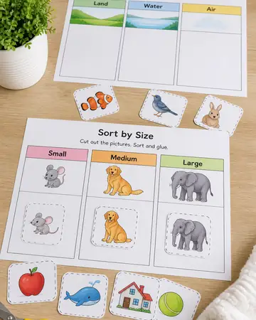 Sort Squad Classification Sheets — Category Logic Pack kids printable cover