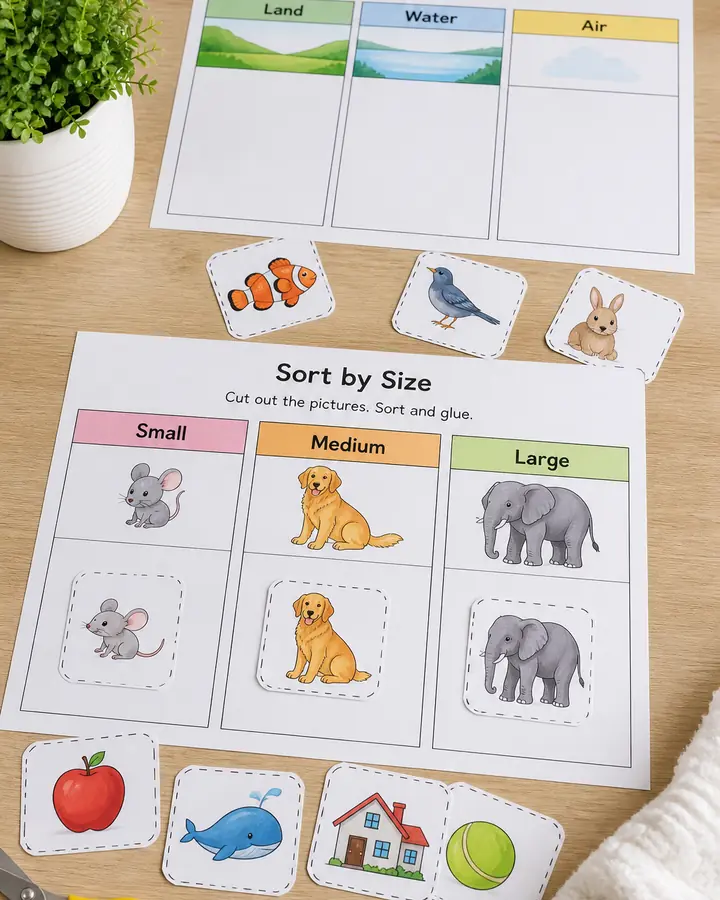 Sort Squad Classification Sheets — Category Logic Pack kids printable cover preview