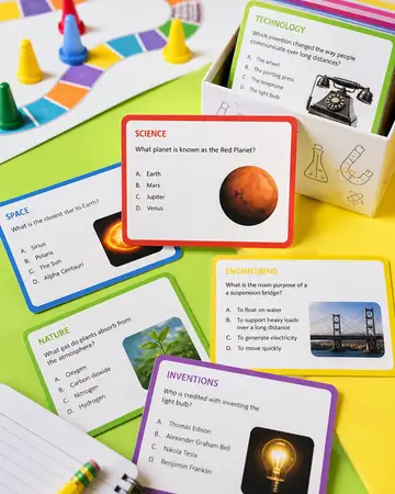 Spark Quiz Trivia Cards — Curious Kid Fact Battles kids printable cover