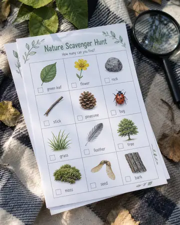 Wild Trail Scavenger Hunt — Outdoor STEM Checklist Pack kids printable cover